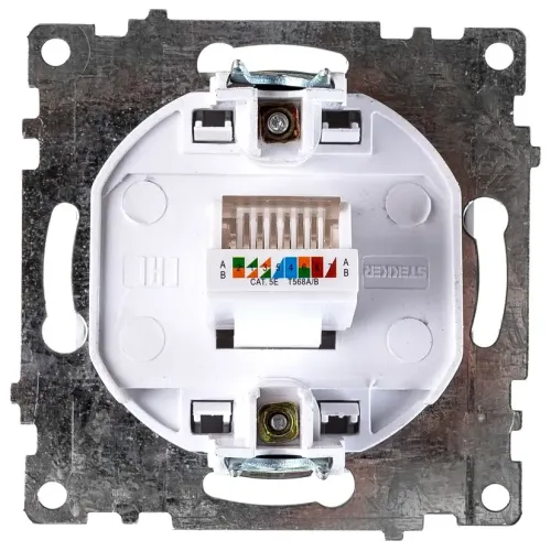 Розетка PC Катрин белый GLS00-7107-01