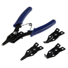 Съемник стопорн. колец набор ТУНДРА, 150 мм, 4 шт (1300802)