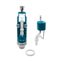 Арматура сантехническая ИНКОЭР н/п, 2-х кнопка, хром, ф 40 (и-сб2-нпрНрф-аа-в)