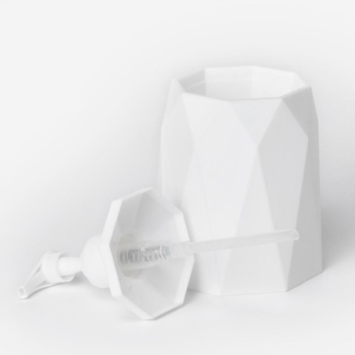 Дозатор для жидкого мыла «Призма», 330 мл, белый (5985393)