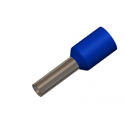 Наконечник штыревой втулочный изолир. 2,5мм.кв. х 8мм синий (уп.=100шт.) КВТ (400576)