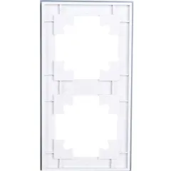 Рамка 2-пост Катрин стекло белый GFR00-7002-01