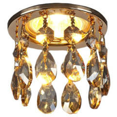 Свет. точ. ES 2055 MR16 золото/тонированный хрусталь Strotskis(*1)