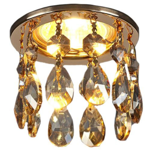 Свет. точ. ES 2055 MR16 золото/тонированный хрусталь Strotskis(*1)