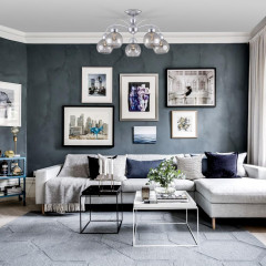 Светильник EUROSVET 30148/5 серебро(20м2)