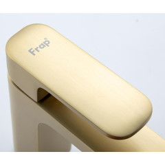 Смеситель для умывальника FRAP F1089-3, сатин золотой