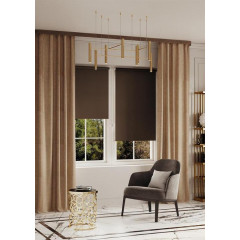 Карниз Ле-Гранд Стоун 2,0м (2ряд) кварц-венге с поворотами (3)