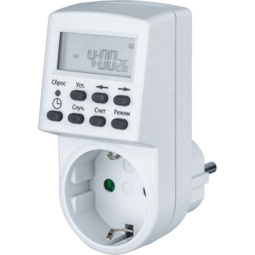 Таймер розеточный электронный  61 555 NTR-E-S01-WH Navigator 61555
