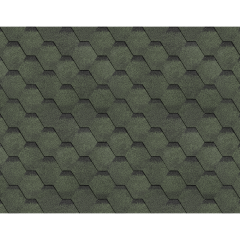 Черепица гибкая ТЕХНОНИКОЛЬ ШИНГЛАС Финская (Соната зеленый) упак-3 м2, цена за 1 м2