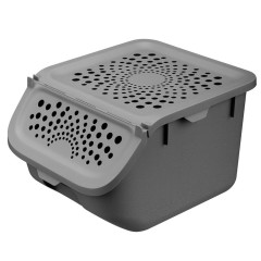 Контейнер для овощей 7,8л серый (280565)