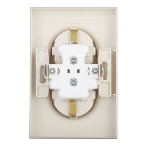 Розетка 2-ая 2P+E AtlasDesign шторки в сборе беж. SchE ATN000226