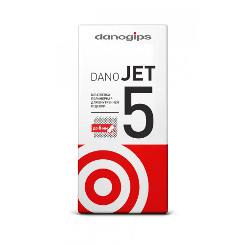 Шпатлёвка DANO JET 5 Выравнивающая полимерная 25 кг (*5)