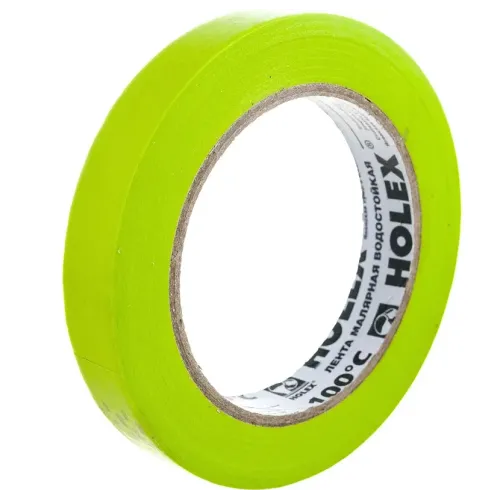 Скотч малярный HOLEX жаро-водостойкий 18ммх50м (HAS-382246)