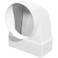 Соединитель угловой плоский канал-круглый канал 620СК15КП