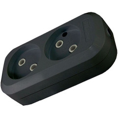 Колодка 2-пост. 2Р черная 10А TDM SQ1806-0112