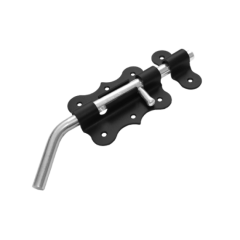 Засов дверной фигурный ЗГФ-100 (черный) (16933)