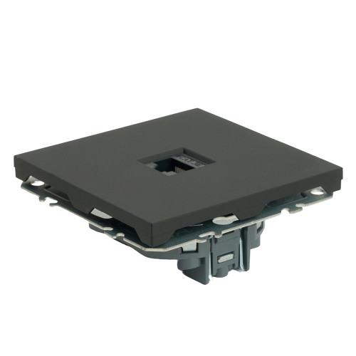 Розетка PC ЭМИЛИ черный RST00-5117-05