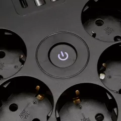 Удлинитель 5-мест. 2USB+С черный 2.5м STEKKER Comfort 49656