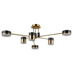 Светильник ЭкономСвет G61420/6BRS+MBK MBK+BRS(36W 3000K)