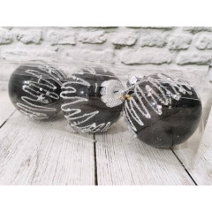 Шары новогодние набор 3шт 7см 