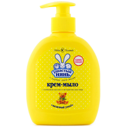 Жидкое мыло Ушастый нянь алое+оливковое масло 300мл (151686)