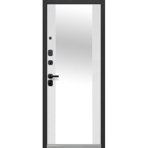 Дверь метал. Luxor 2МДФ Вертикаль Зеркало (2050*960, Левая)