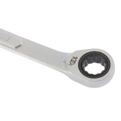 Ключ гаечный комб. GROSS трещоточный 15мм, CrV (14853)