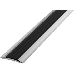 Профиль-стык 1,8 б/покр, резинка черная (Лука ПС 08-1.1800.001ч)