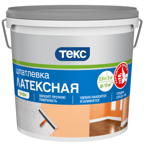 Шпатлёвка ТЕКС Латексная 5 кг