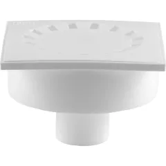 Трап кан. РТП с сухим затвором ф 50 вертикальный 150х150 белый