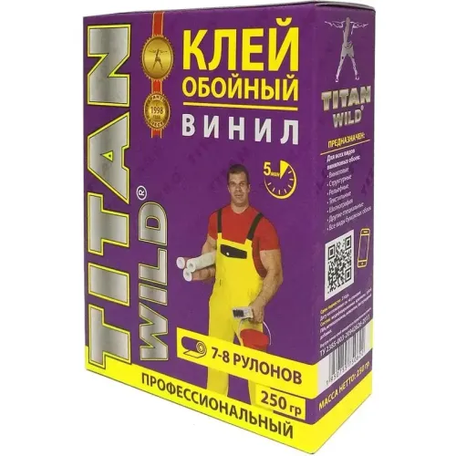 /Клей обойный ТИТАН WILD винил обоев 250гр (36) (*1)