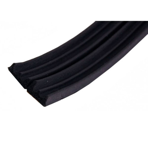 Уплотнитель KIM TEC Е-профиль, черный 9х4мм (цена за 1м двойного)