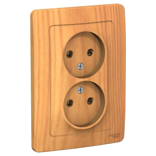 Розетка 2-ая 2P BLANCA ясень SchE BLNRS000025