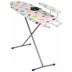 Гладильная доска NIKA Лина 4 112x34,5см ДСП с подрукавником+подставка для утюга (185966)