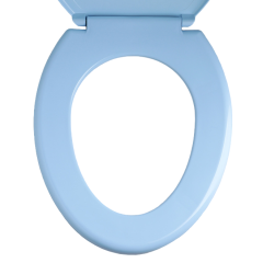 Сиденье для унитаза Росспласт универсал Ажур голубое