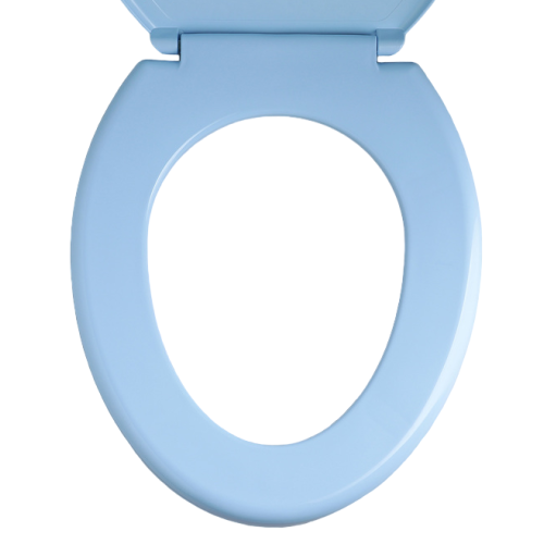 Сиденье для унитаза Росспласт универсал Ажур голубое