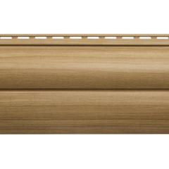 АЛЬТА сайдинг Blockhouse ЛЮКС малый 2 перелома 3000*226*15мм (Каштан)(0,678 м2)