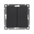 Выключатель 2-кл UNIVersal Афина 10A графит A0023-Gr