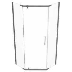 Душевое ограждение ТРИТОН Дека-Графит 90х90 пятиугольное (без поддона)