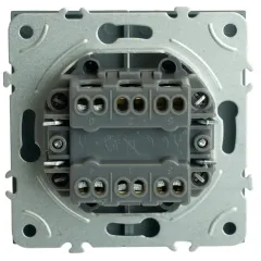 Переключатель 2-кл ЭМИЛИ платиново-серый RSW10-5107-10