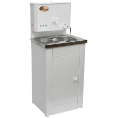 Умывальник дачный ВИХРЬ КОМФОРТ (74/4/6) с подогревом, нержавеющая мойка, цвет белый