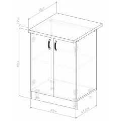 Стол рабочий EVA GOLD 60 графит