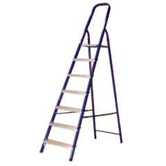 Стремянка АЛЮМЕТ (М8407) сталь 7 ступ., профиль 40х20