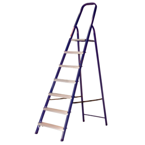 Стремянка АЛЮМЕТ (М8407) сталь 7 ступ., профиль 40х20