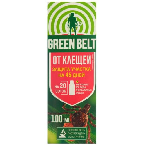 Инсектицид GREEN BELT Защита участка от клещей 100мл (310134)