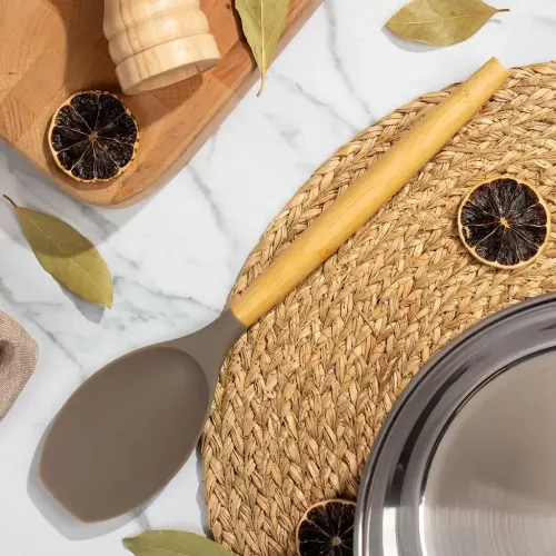 Лопатка DANIKS Elite Wood силиконовая (477390)