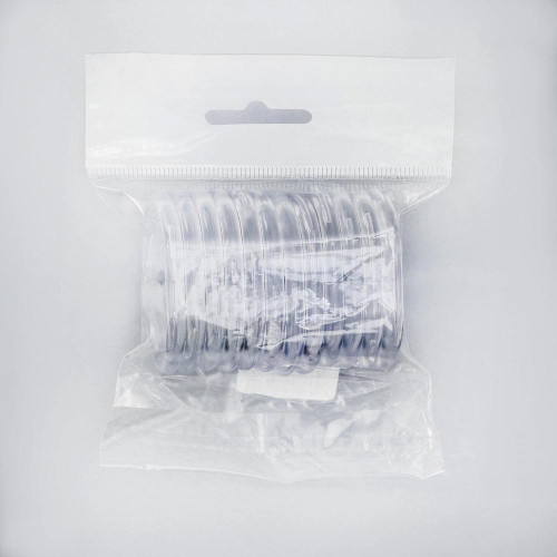 Кольцо для шторок в ванну ВИОЛЕТПЛАСТ уп. 12шт, прозрачн