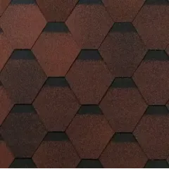 Черепица гибкая ТЕХНОНИКОЛЬ ШИНГЛАС ОПТИМА СОНАТА красный упак-3 м2, цена за 1 м2