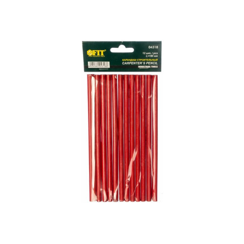 Карандаш FIT строительный 180 мм 12 шт (4318)