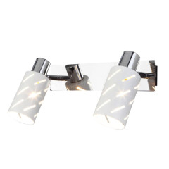 Светильник настенный EUROSVET 20090/2 белый/хром(5м2)